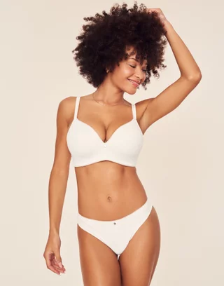 Dtydtpe Bras for Women, Ultra-Thin Underwear Bra Adjustable Bra Ladies  Transparent and Breathable White