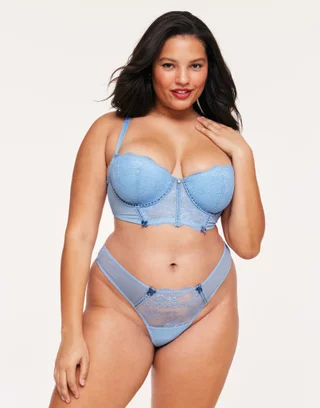 Clare Thong Novelty Blue Plus Thong