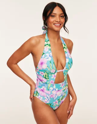 Iris Tri bra & Tie Side Swimwear piece Set - USA Made - Bikini Swimsuit -  AbuMaizar Dental Roots Clinic