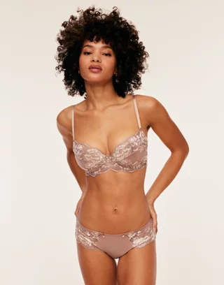 Cinthia Dark Brown 2 Unlined Full Coverage, 30A-38D