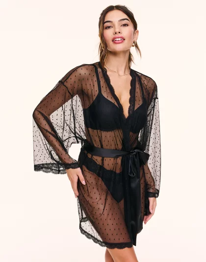 Tiana Black Garter Belt, XS-4X