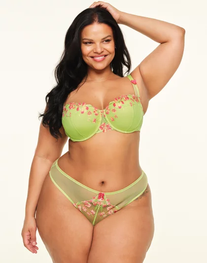 Alyshia Light Blue Plus Unlined Demi, 38DD-46DD | Adore Me
