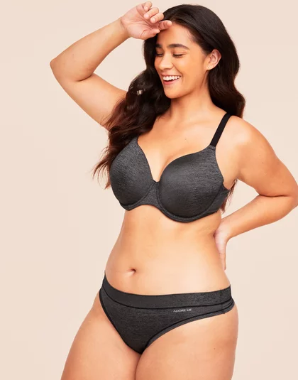 Daphne Black Plus Contour Balconette, 38DD-46DDD | Adore Me