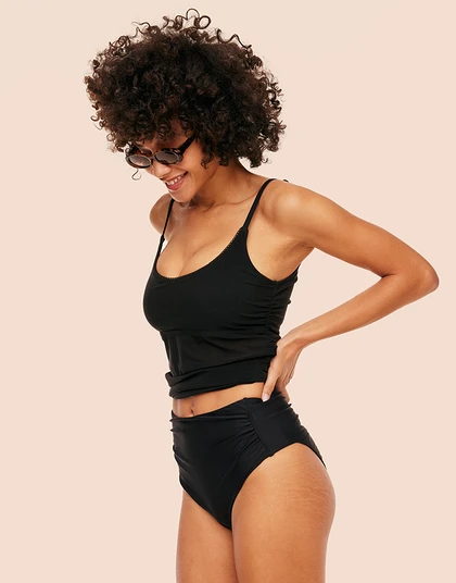 Haut De Bikini 2Bamboo Noir - Armatures, Tailles 30D-32D, En Nylon Et élasthanne, Neuf Avec étiquettes