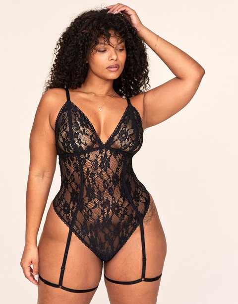 Clarisse Unlined Plus - Black | Adore Me