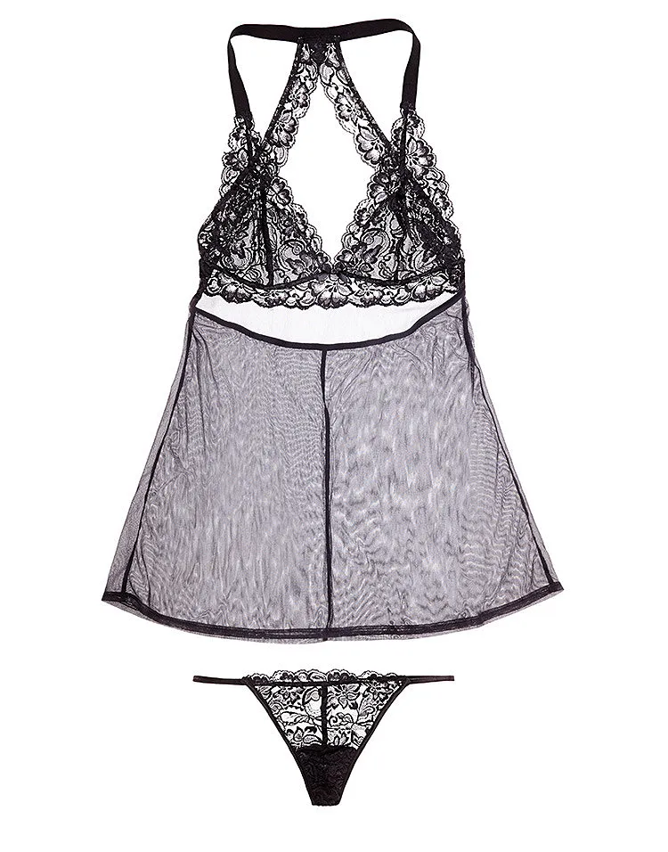 Isabelle Black lingerie bundle Model 2