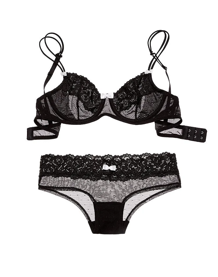 Melina Black 2 Unlined bra bundle Still 1