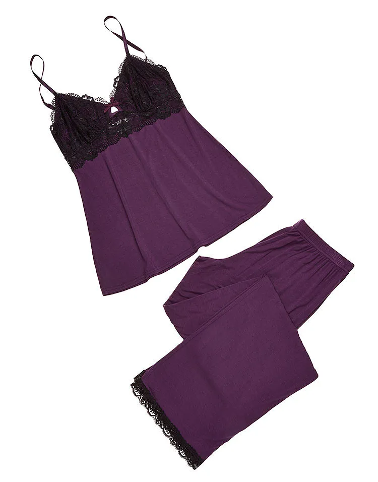 Lilias Dark Purple 2 sleepwear bundle Model 6