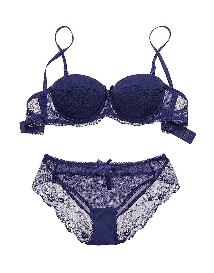 Florence Dark Blue 2 Push Up bra bundle Still 1