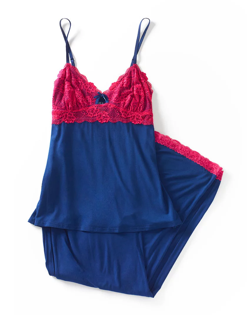Lilias Dark Blue Plus sleepwear bundle Model 5