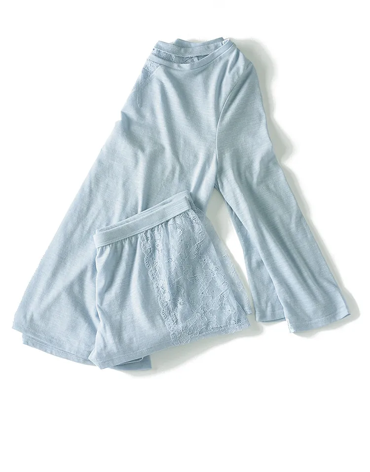 Maelys Medium Blue Plus sleepwear bundle Model 1