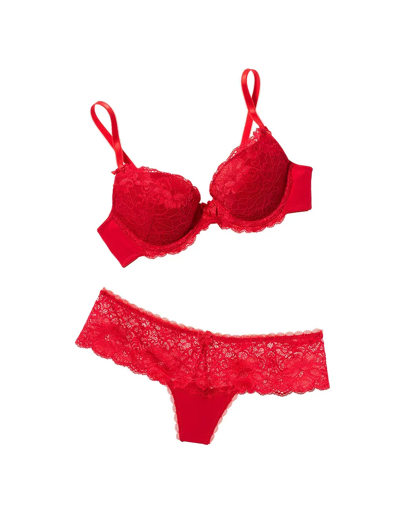 Talma Dark Red 3 Push Up bra bundle Still 1