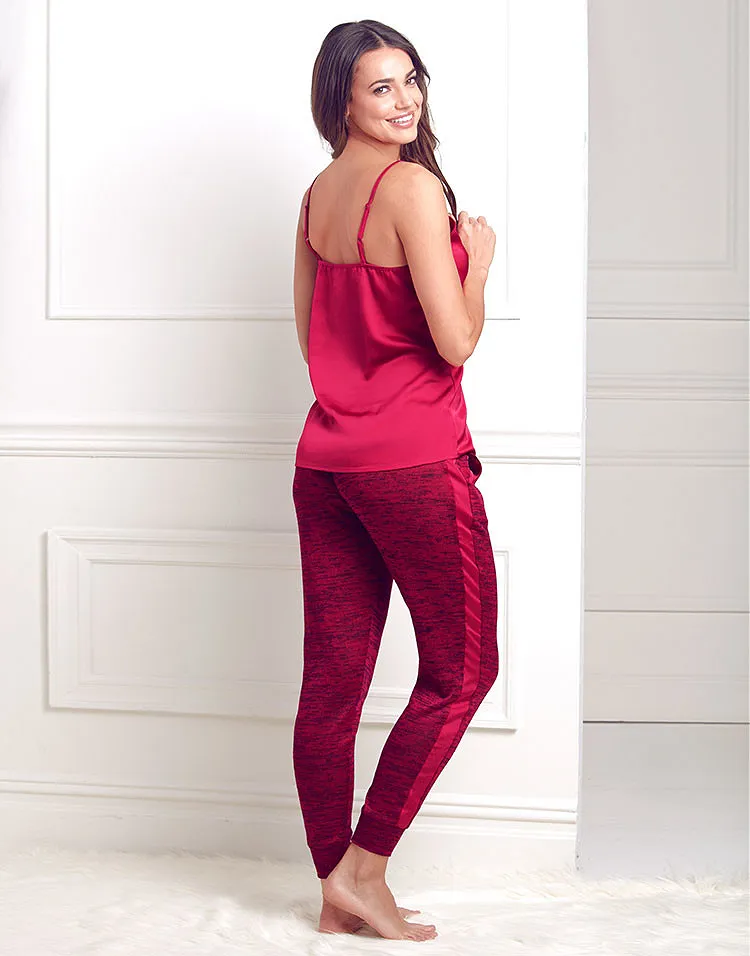 Lauren Dark Red sleepwear bundle Model 4