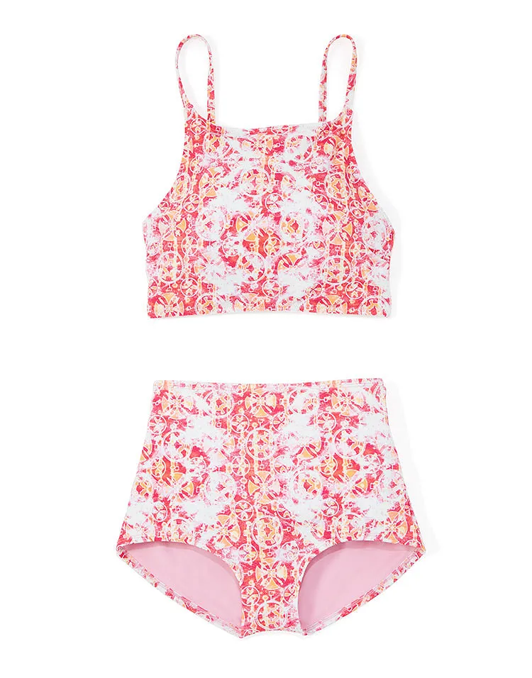 Talise Geo Blue Contour swimwear bundle Still 1