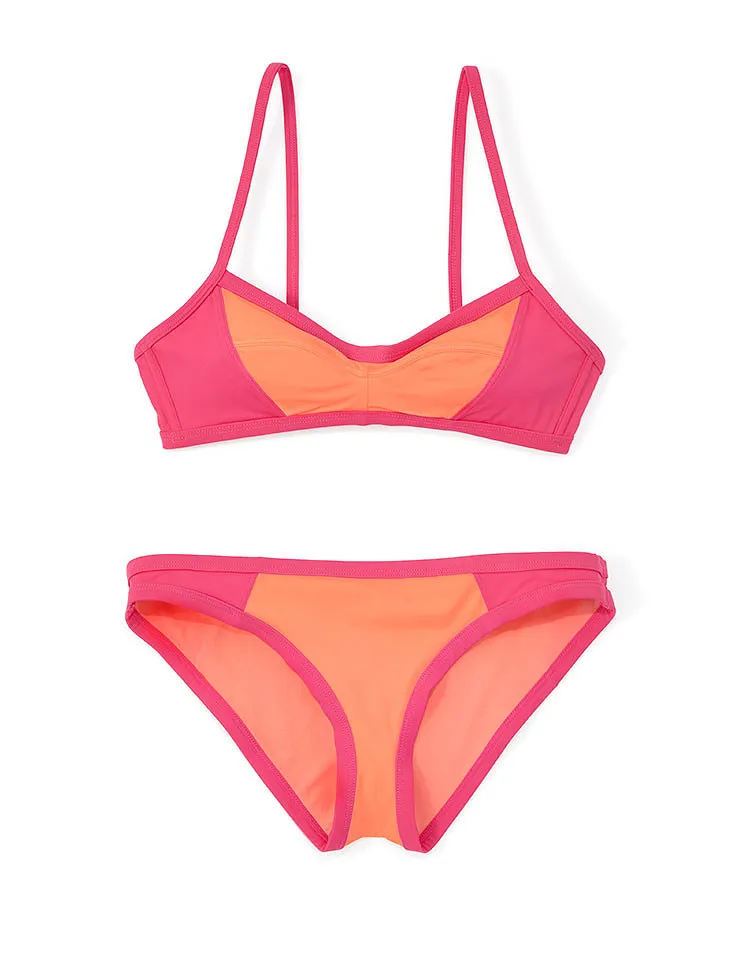 Odyssia Dark Pink 2 Unlined swimwear bundle Still 1