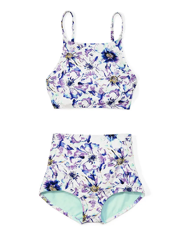 Talise Floral Purple Contour swimwear bundle Still 1