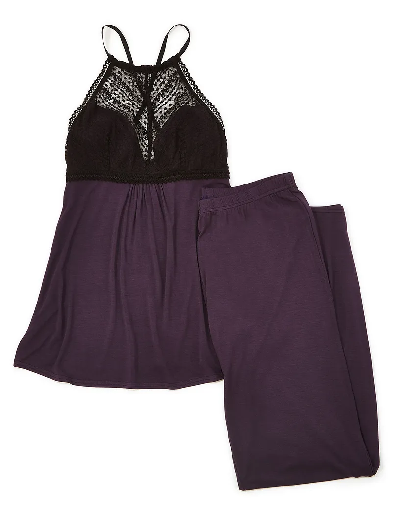 May Dark Purple sleepwear bundle Still 3