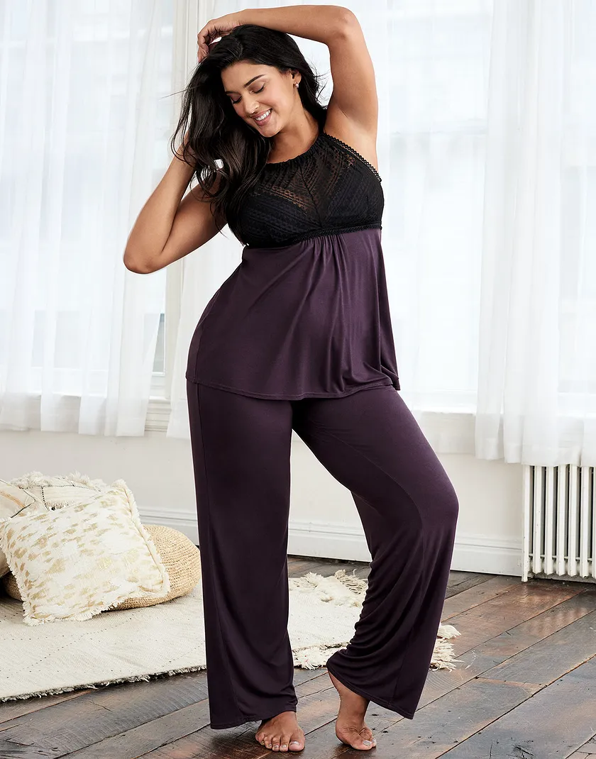 May Dark Purple Plus sleepwear bundle Model 1