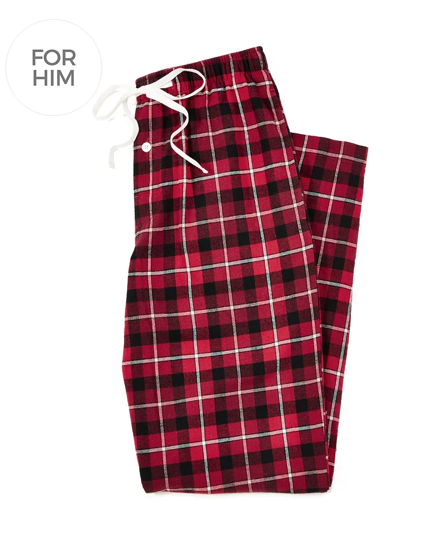 Samuel Red Plaid C01 sleepwear bundle Still 1