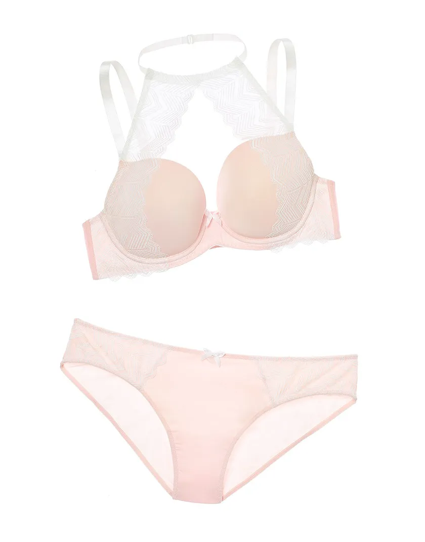 Kayeena Light Pink 2 Lightly Lined bra bundle Still 2