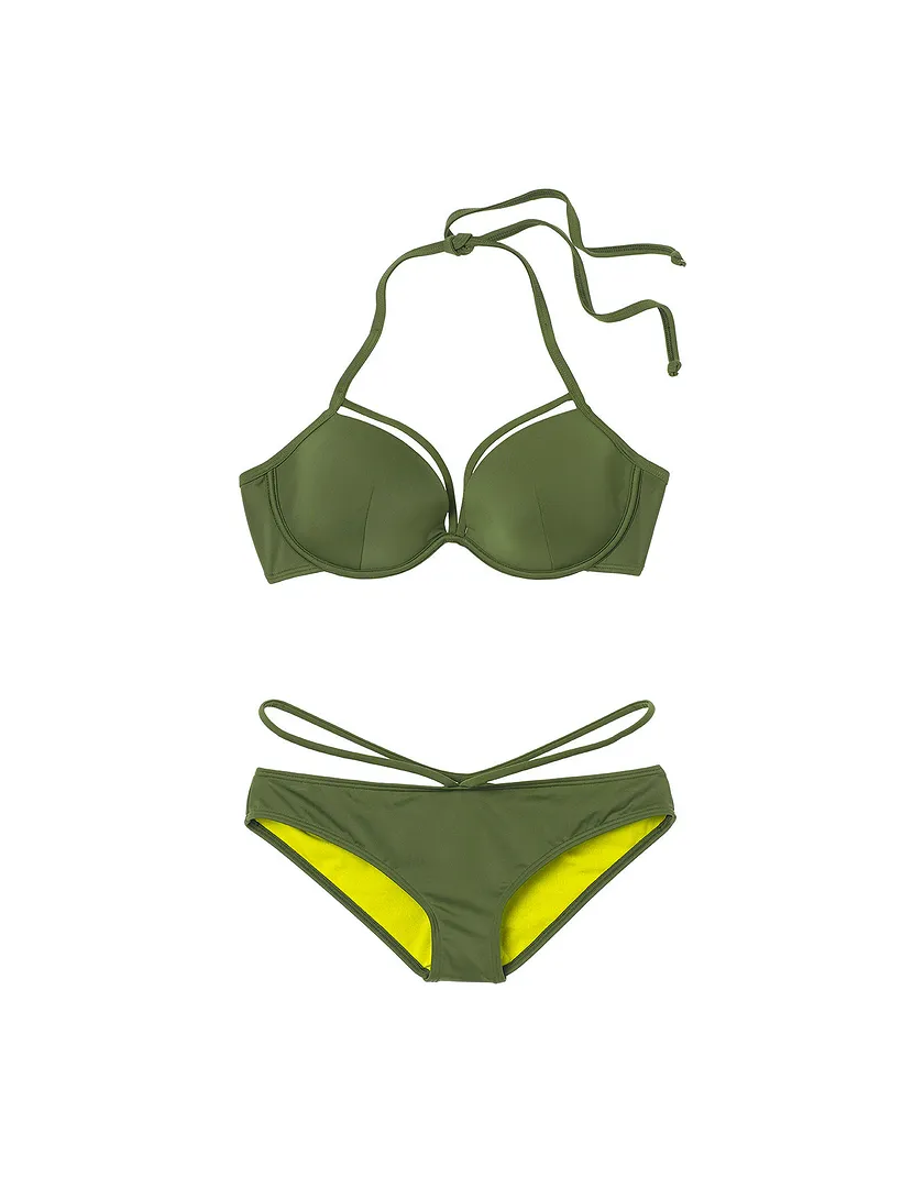 Laleh Dark Green 2 Lightly Lined swimwear bundle Still 1
