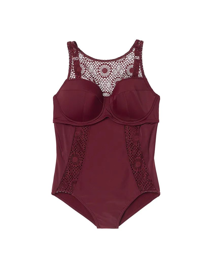 Wendi Dark Brown Plus Lightly Lined swimwear bundle Still 5
