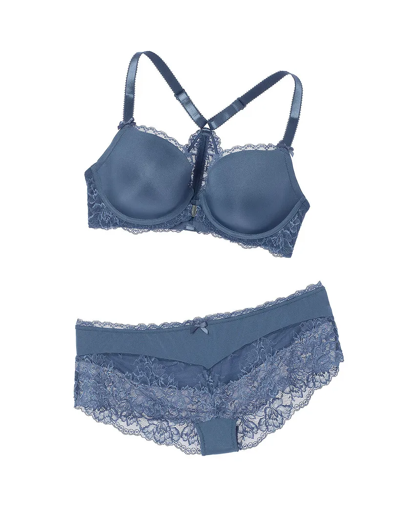 Leia Dark Blue 2 Contour bra bundle Still 2