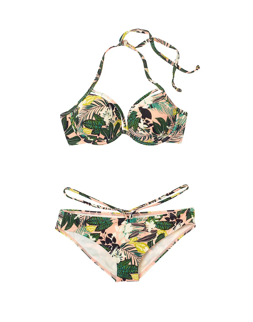 Laleh Tropical Green 2 Lightly Lined swimwear bundle Still 1