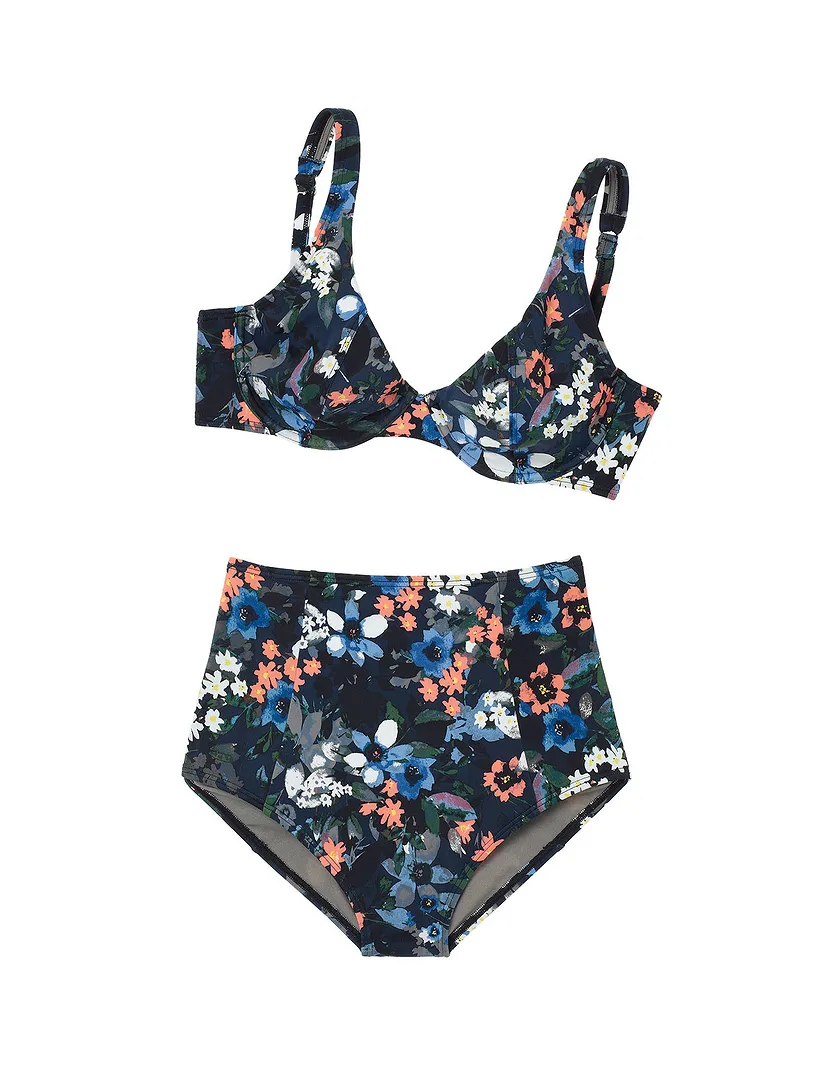 Kallie Floral Black 2 Unlined swimwear bundle Still 1