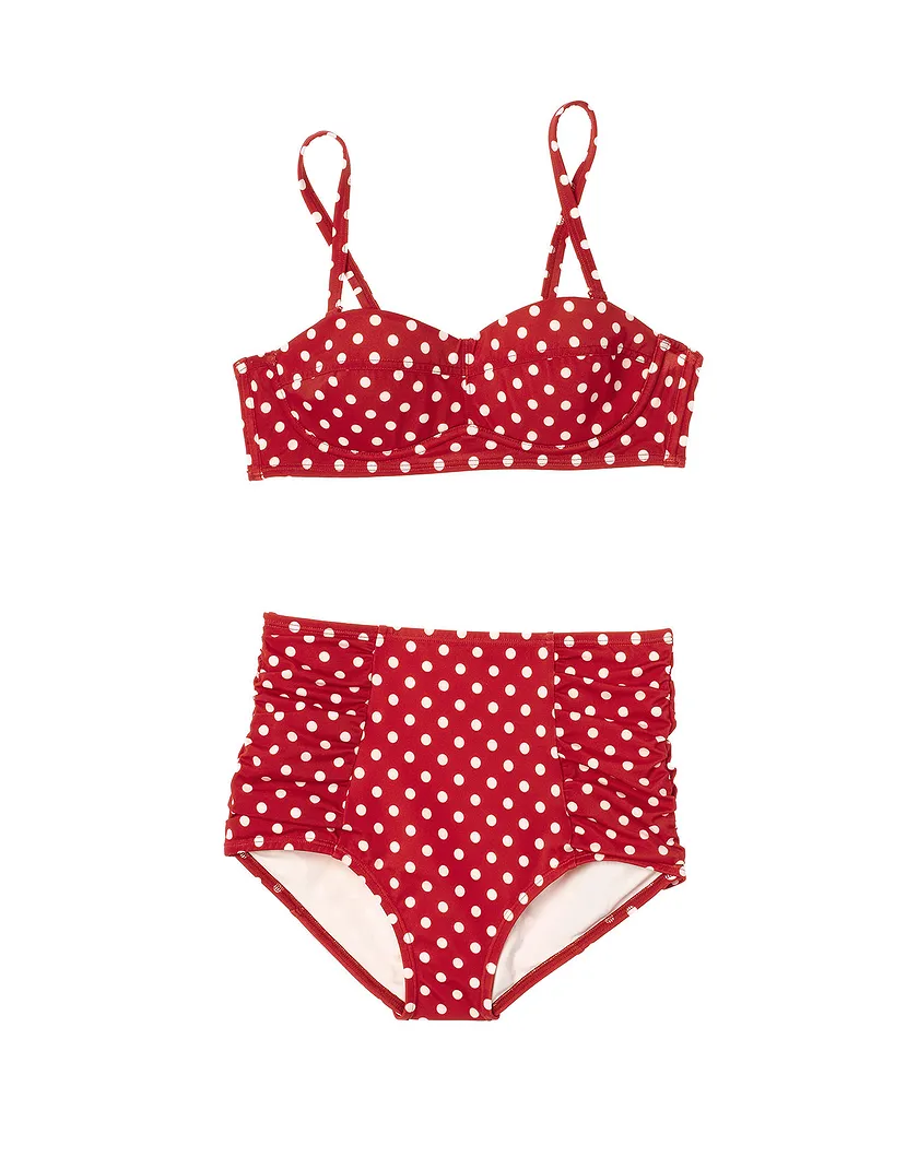 Nereida Dot Red 2 Lightly Lined swimwear bundle Still 1