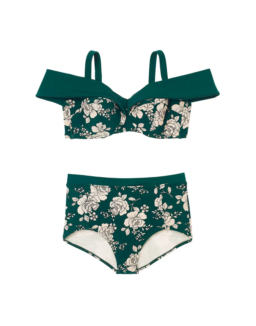 Baylie Floral Green 2 Contour swimwear bundle Still 2