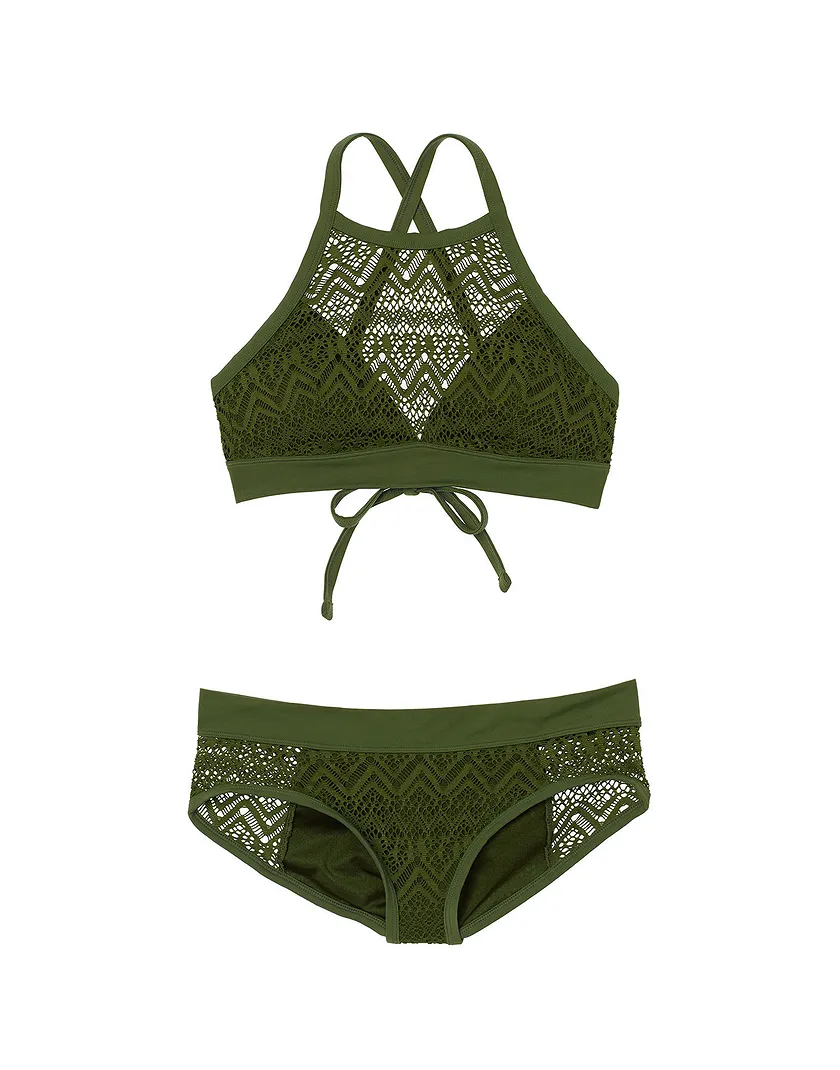 Lionna Dark Green 2 Lightly Lined swimwear bundle Still 1