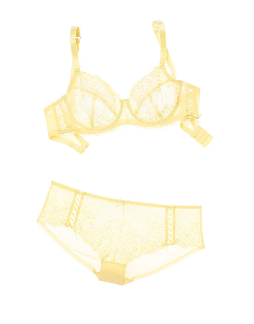 Loretta Light Yellow 2 Unlined bra bundle Still 2