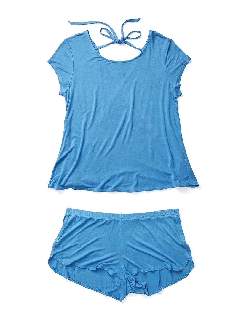Emersyn Dark Blue Plus sleepwear bundle Still 3
