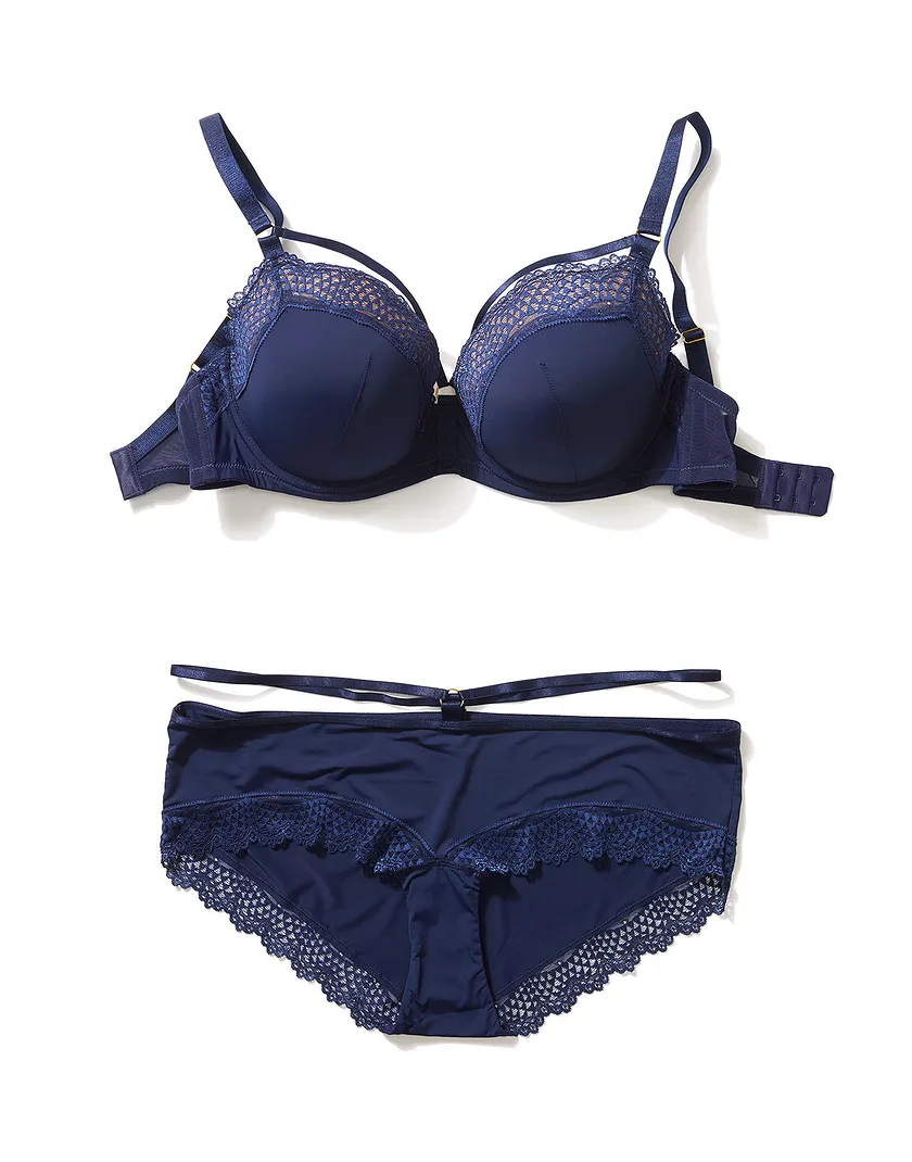 Marca Dark Blue 4 Lightly Lined bra bundle Still 1