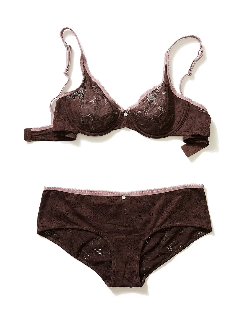 Celestine Dark Brown 5 Unlined bra bundle Still 1