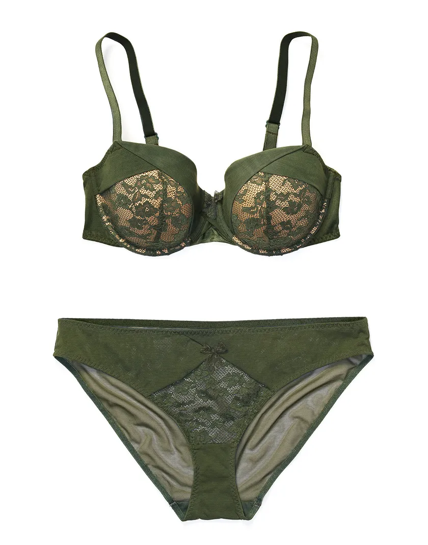 Darline Dark Green 2 Contour bra bundle Still 1