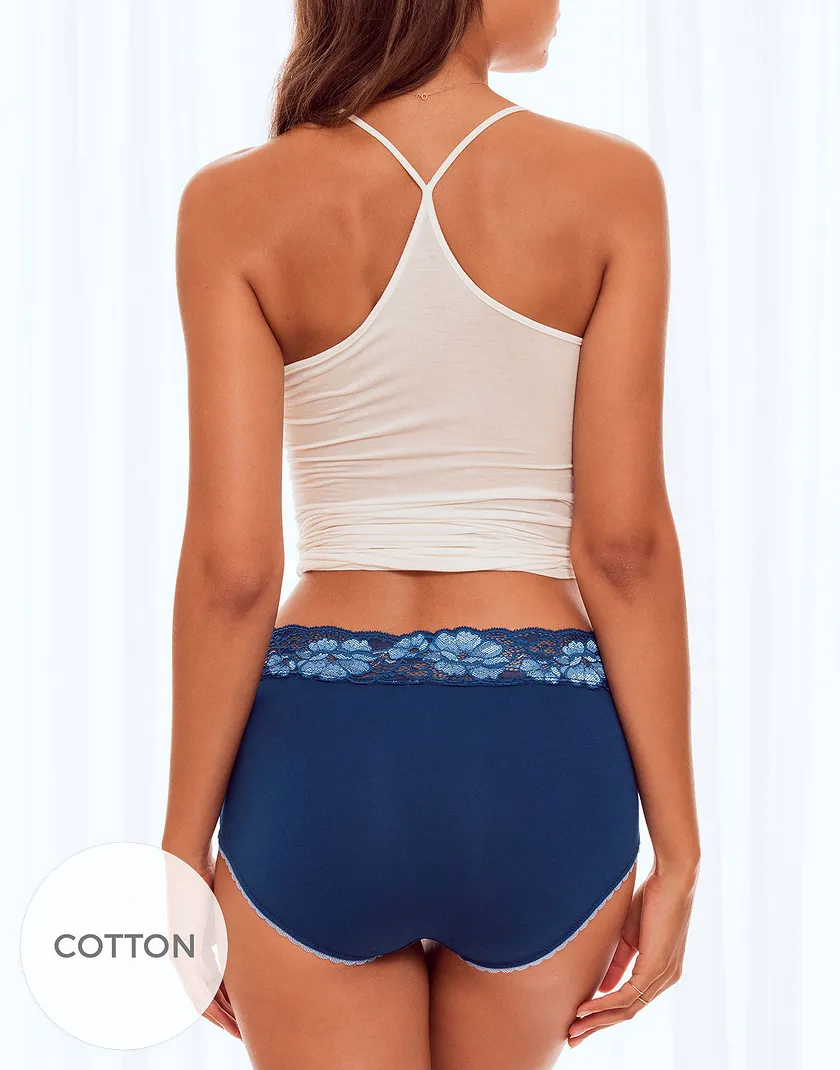 Liviosa High Waisted Dark Blue panty bundle Model 2