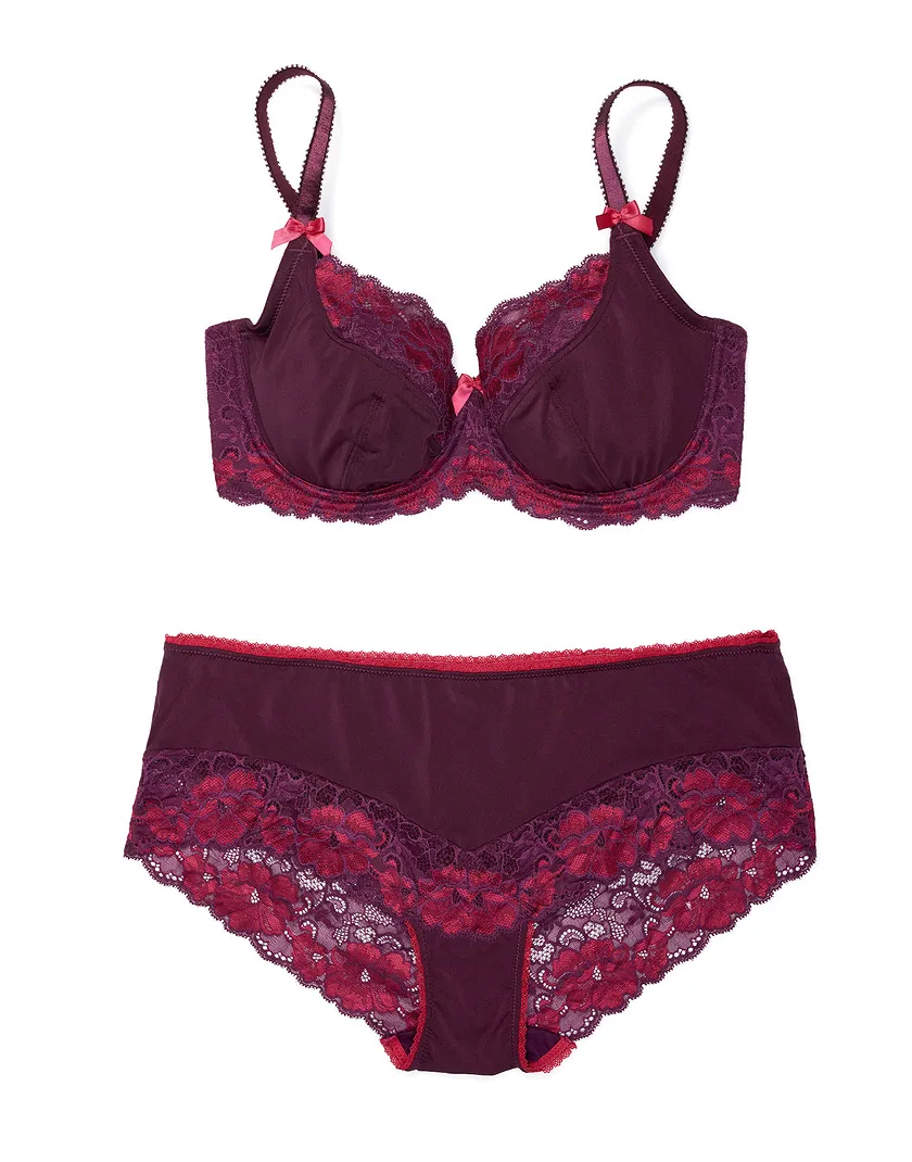 Dalis Dark Purple 3 Unlined bra bundle Still 1