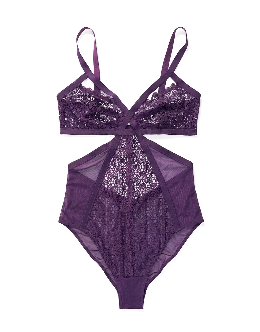 Diane Dark Purple Unlined lingerie bundle Still 2