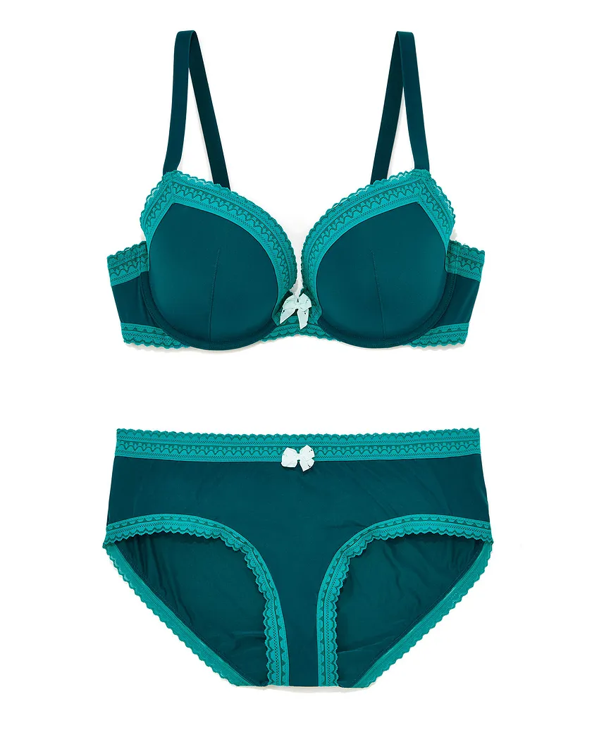 Chandler Dark Green 2 Lightly Lined bra bundle Still 1