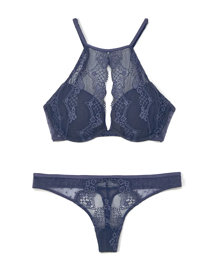 Uniqla Dark Blue 3 Push Up bra bundle Still 1