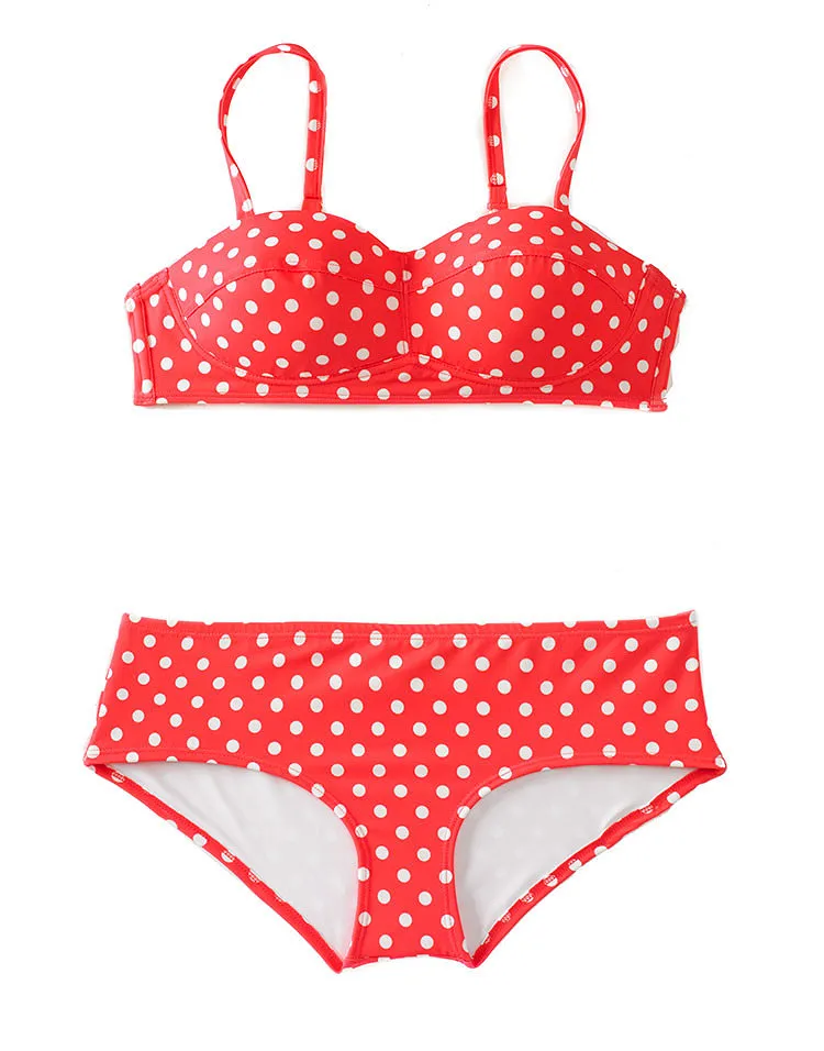 Nereida Dot Pink Lightly Lined swimwear bundle Still 1