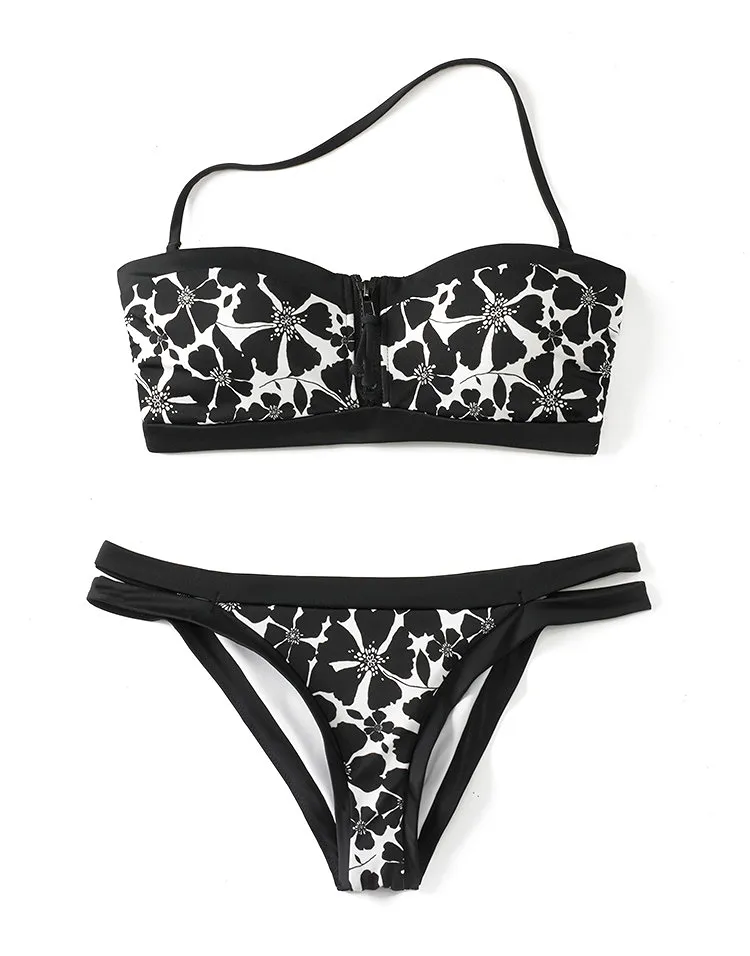 Landa Floral White Push Up swimwear bundle Still 1