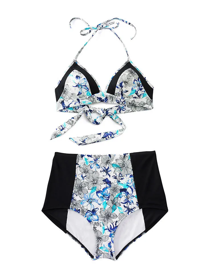 Nerina Watercolor White Push Up swimwear bundle Still 1