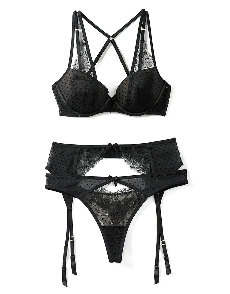 Jordan Black 2 Lightly Lined bra bundle Still 1