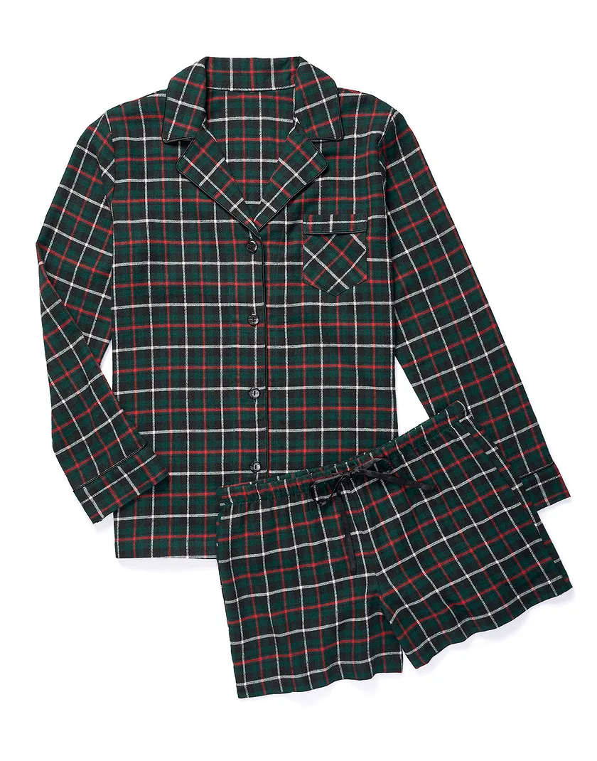 Pasha Plaid Green sleepwear bundle Still 3