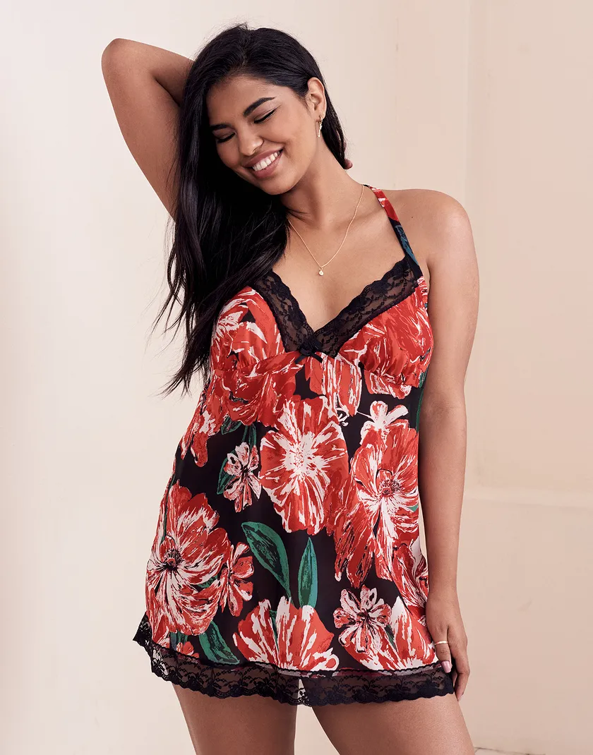 Alisya Watercolor Poppies C01 Plus lingerie bundle Model 2