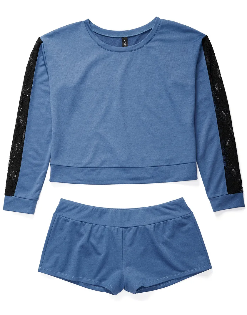 Ignacia Dark Blue sleepwear bundle Still 3