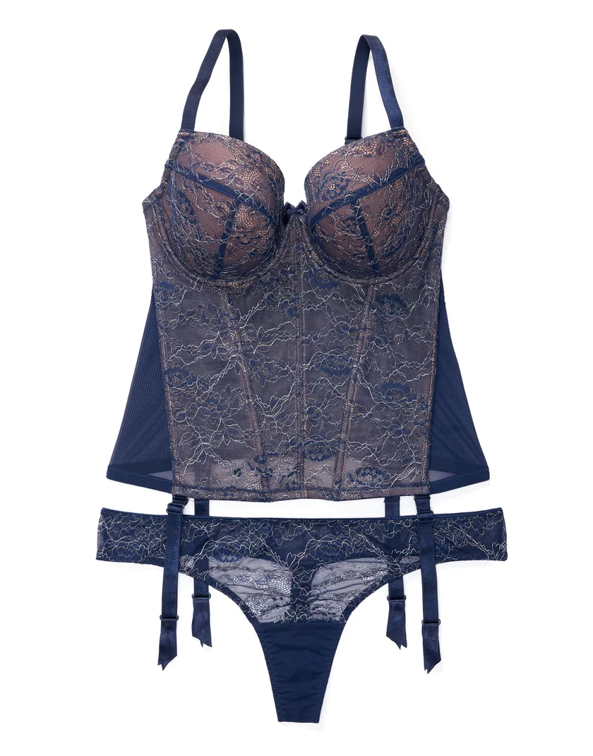 Hasmik Dark Blue 2 Contour corset bundle Still 1